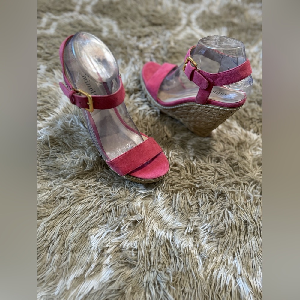 Minelli strap sandals women’s platform Vel Rose size 8.5